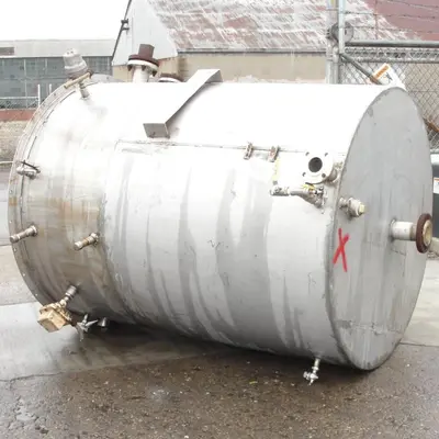 SPC6027  Tank 700 gallon vertical tank, Stainless Steel, flat