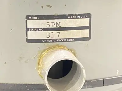 USED UNHOLTZ DICKIE VIBRATION FATIGUE TESTING MACHINE WITH CABLE