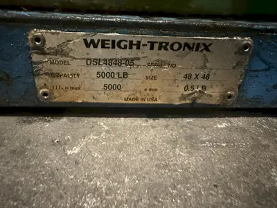 SYNERGY MODEL 1.5 SEMI-AUTO STRETCH PALLET WRAPPER  WITH WEIGHT-TRONIX SCALE: YOBRO #24715
