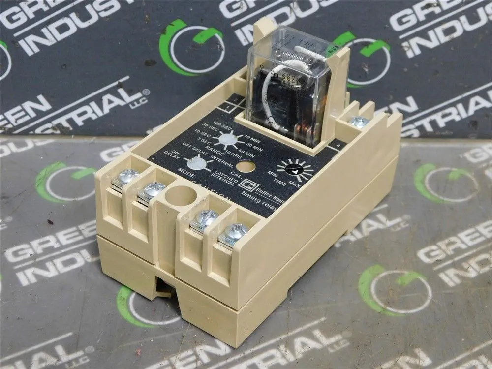 Cutler-Hammer PROTMR Timing Relay Style 9084A61G01 10A 28VDC/120VAC Used