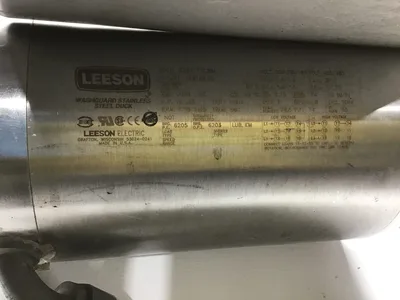 Leeson CZ6T17VC30A Washguard Stainless Steel Duck Electric Motor 3 Phase