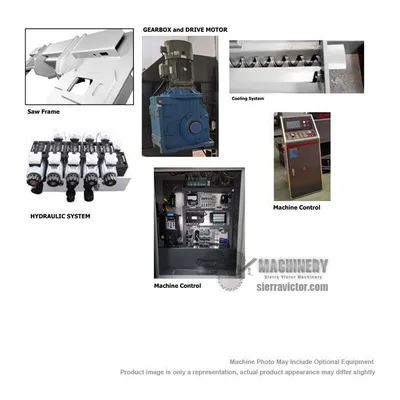 JLH H-6050TEC Horizontal Bandsaws Semi Auto | Sierra Victor Industries (2)