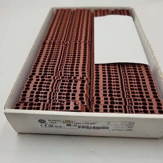 New | in-Stock ALLEN-BRADLEY ALLEN BRADLEY 1492-L3Q-BR SER A PANEL TERMINAL BLOCK, 25A, 600V AC/DC - 1 NEW FULL BOX (100) Terminal Blocks | ND Industrial Surplus #1226519