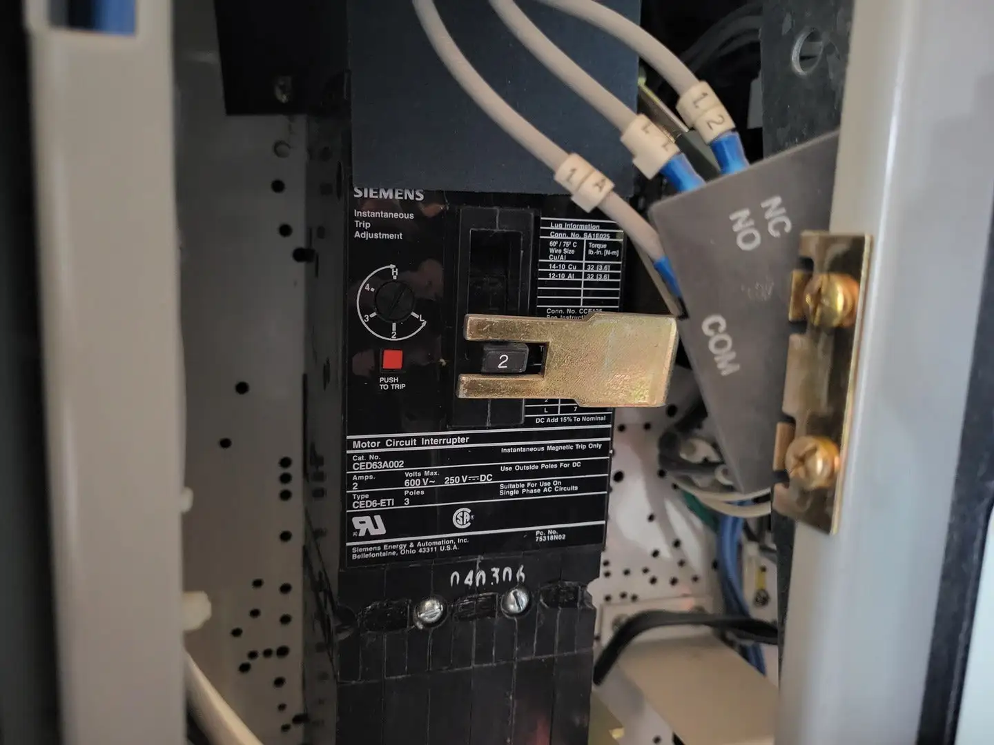 Used SIEMENS CED63A002 Circuit Breakers British Columbia CA | Lenmark #249002