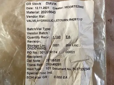 NEW LETOURNEAU R4261317