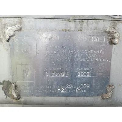 Used 6,000 Gallon Horizontal Stainless Steel Pressure Tank w/ Center Bulkhead