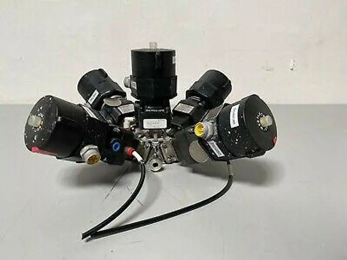 5 ITT Pure-Flo A204 Stainless Steel Diaphragm Valves w/ Position Monitors