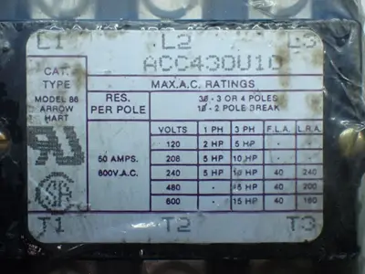 NEW ARROW HART ACC43UV10