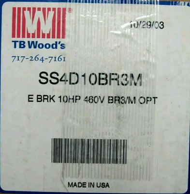 NEW TB WOODS SS4D10BR3M AC DRIVE 460V 10HP 3PH