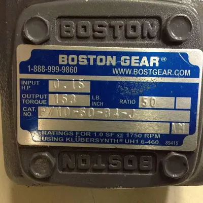 USED BOSTON GEAR F710-50-B4-J