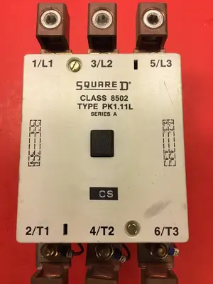 SQUARE D CONTACTOR 8502 PK1.11L SER A 220-660V 60-150HP 3P 200A. 4D
