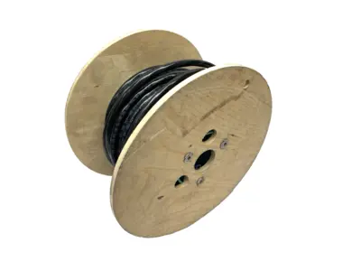 USED BELDEN TRAY & TC CABLE BLK PVC JKT 4-CONDUCTOR 14AWG 600V SPOOL OF 120'