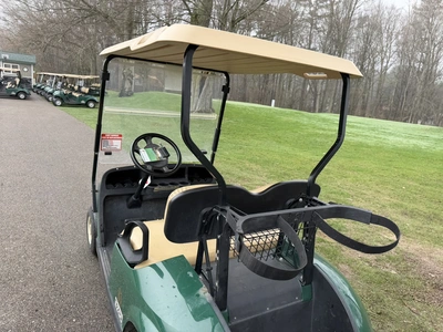 (1) 2014 E-Z-Go golf cart with a Kawasaki gas engine, does not include Club canopy or ball washer, f...