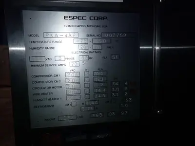 USED 1997 ESPEC PXA4AP
