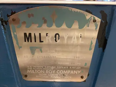 USED MILTON ROY MILROYAL