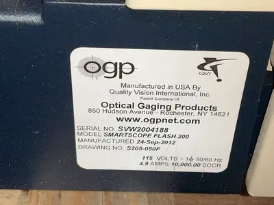 Used OGP SMARTSCOPE FLASH 200 Measuring Machines Ohio US | HGR 24 #1543314