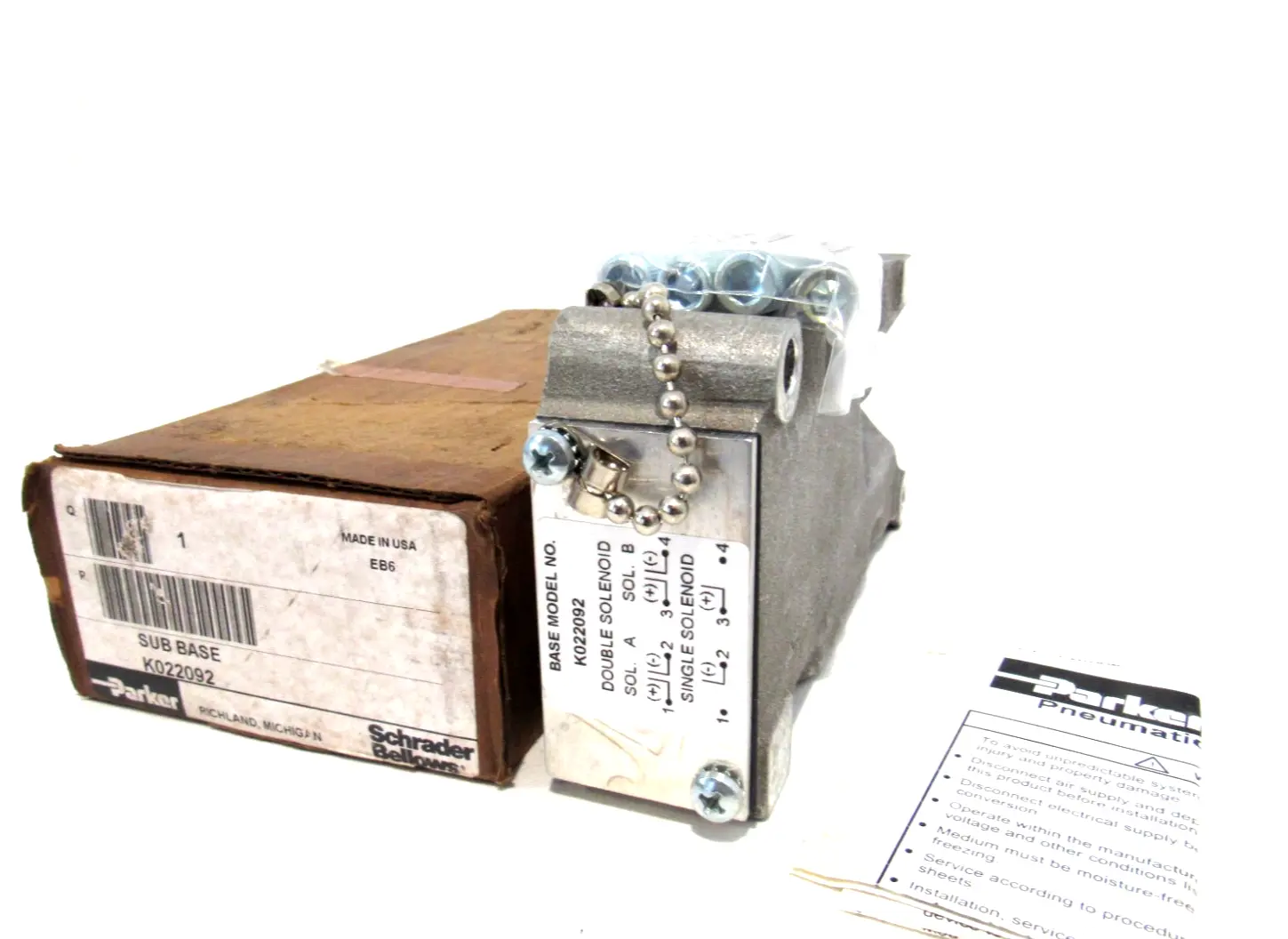NEW PARKER K022092 SUB BASE