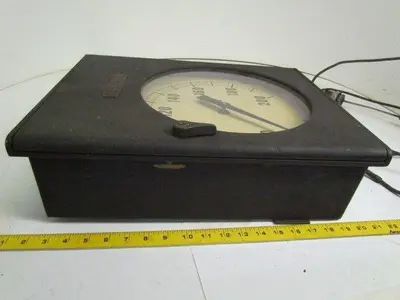 The Brown Instrument Co. Model 645120 50-200 Degree F Vintage Thermometer12"Face