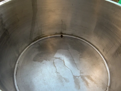 450 L S/S Water Jacketed Open Top Tank