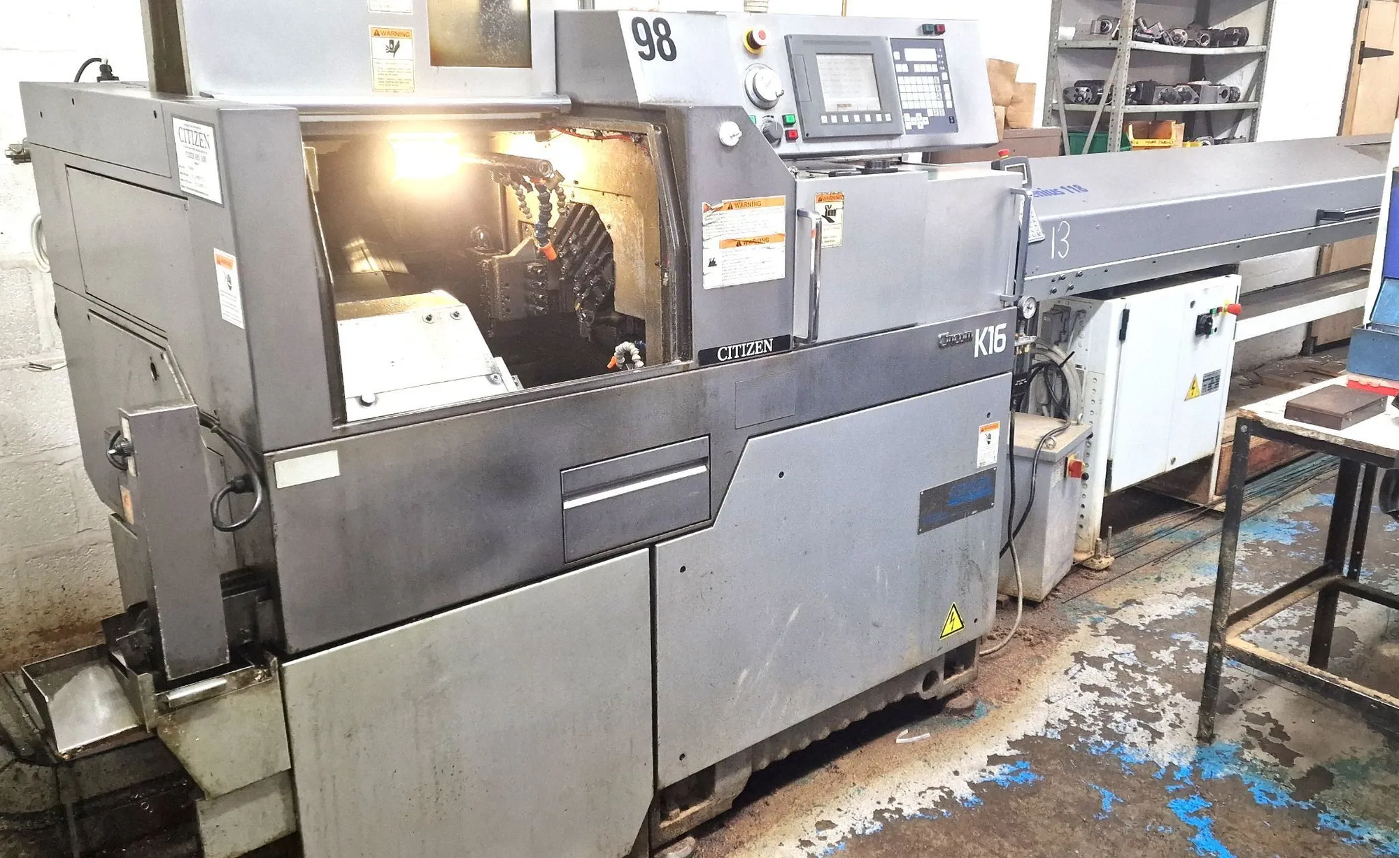 2007 16mm Citizen K16E VIIP Swiss Type CNC Sliding Headstock Lathe