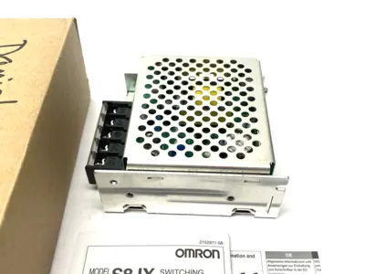 USED OMRON COVERED POWER SUPPLY INPUT 100 TO 240 VAC, OUTPUT 24V 0.65A