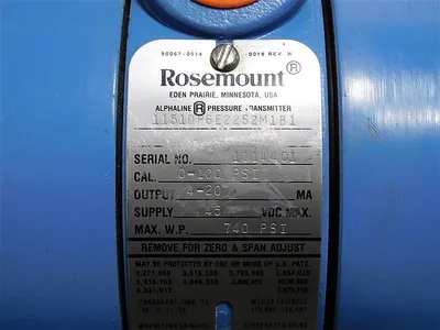 USED ROSEMOUNT ANALYTICAL 1151DP6E22S2M1B1