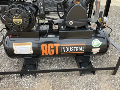 Used AGT INDUSTRIAL AC AIR COMPRESSOR Tank Mounted Air Compressors Michigan US | Miedema Asset Management Group #1339093