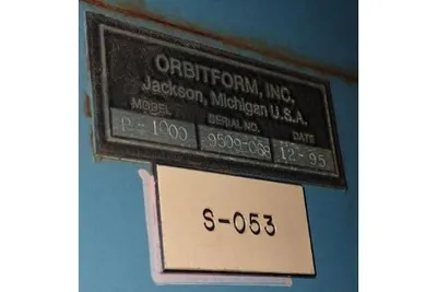 USED 1995 Orbitform P-1000