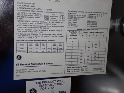 USED GENERAL ELECTRIC CR308C4