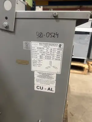 30 KVA - 480V to 240V 3 Phase  Auto-Transformer