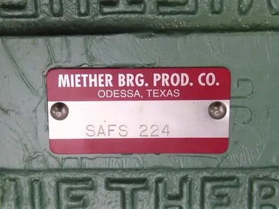 Miether Bearing Prod. Co. SAFS 224 Split Pillow Block Bearing Housing New