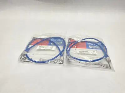NEW EATON TRIPP LITE CAT5E BLUE MOLDED STP PATCH CABLE RJ45 3FT LOT OF 2