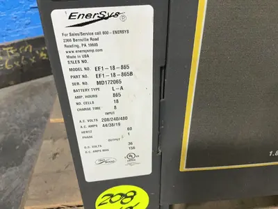 Used ENERSYS EF118865 Material Handling (misc) Ohio US | HGR 24 #1333850
