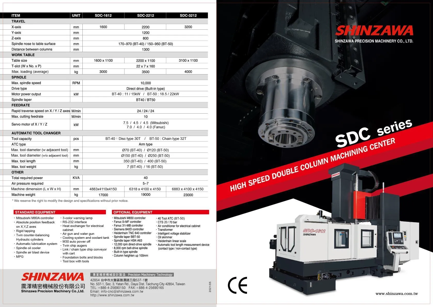 NEW 2023 SHINZAWA SDC 1612
