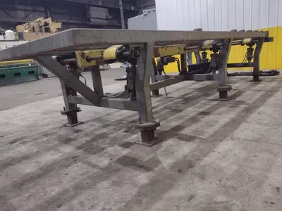 16' POWERED INFEED TABLE, USED FOR LOADING SHEETS IN A SHEAR / BRAKE: YOBRO #24335