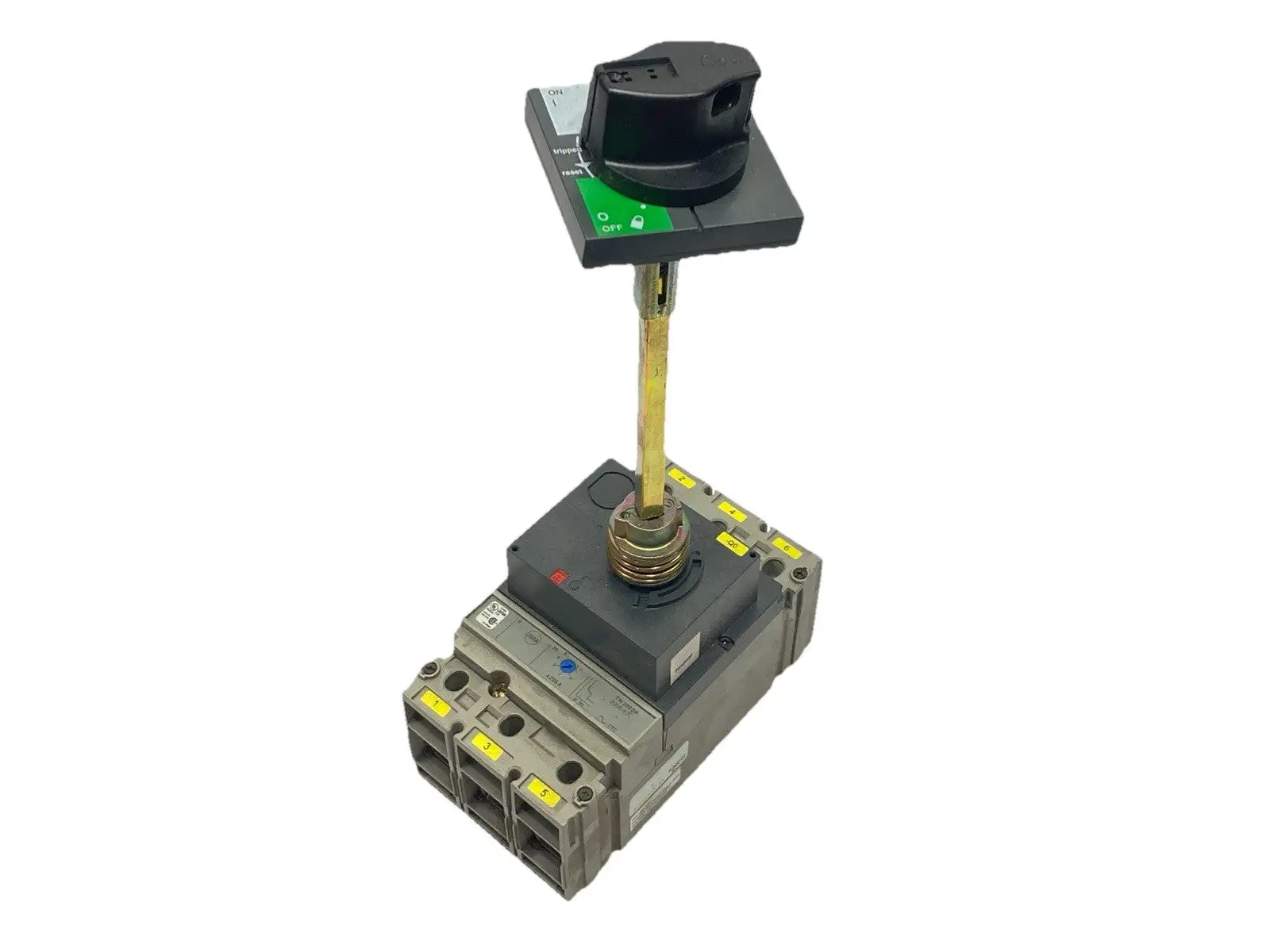 Used Schneider Electric Circuit Breaker 3-Pole 200A 480VAC w/ Operator Handle Circuit Breakers Michigan US | Maverick Industrial Sales #1398660