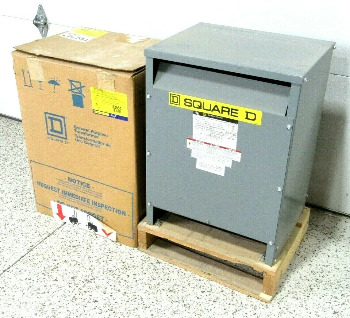 NEW SQUARE D EE15T3HCU TRANSFORMER 15KVA 480V 208Y/120