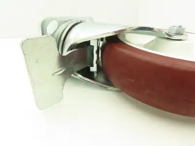 Payson 200/8 Swivel Caster 8" Poly Wheel Locking Greaseable Bearings 9-1/2" OAH