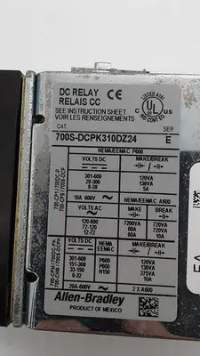 Used ALLEN-BRADLEY 700S-DCPK310DZ24 Industrial Controls | ND Industrial Surplus #1211909