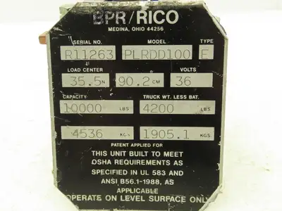 Rico GE 11000114 Forklift DC Motor Contactor 36V Off PLRDD100 GE CTTA150AH136XN