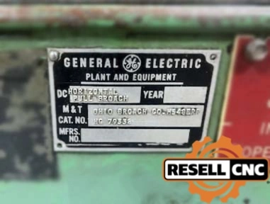 USED Ohio Broach & Machine Co. H548RR Broaching Machine