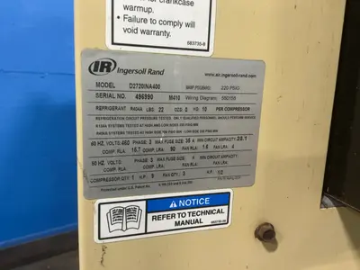 USED INGERSOLL RAND D2720INA400