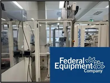 USED KraussMaffei 110 Ton Krauss Maffei Injection Molding Line