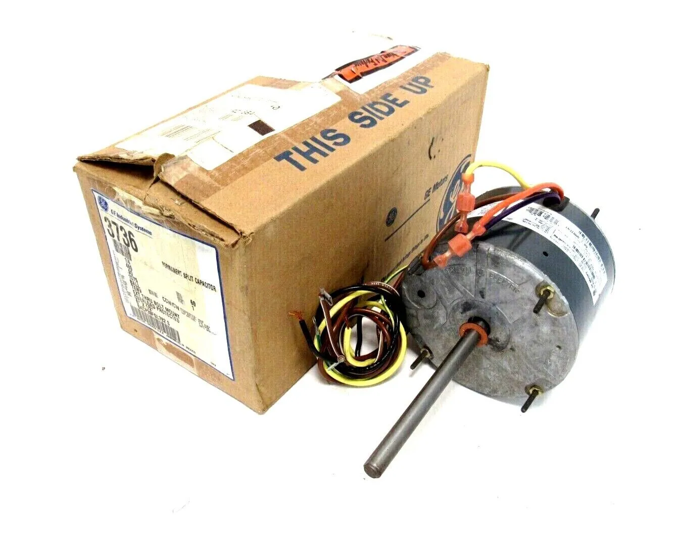 NEW GE 5KCP39FGL782S ELECTRIC MOTOR 1/4HP 460V 1075RPM 6"x12" 3736