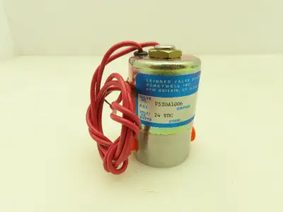 Honeywell Skinner V52DA1006 Solenoid Valve 2-Way NC 24VDC Coil 1/8" NPT