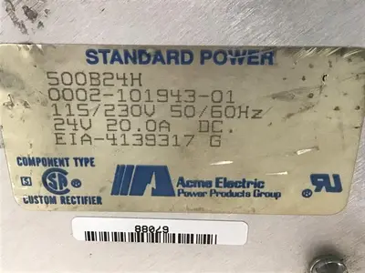 USED ACME ELECTRIC 500B24H