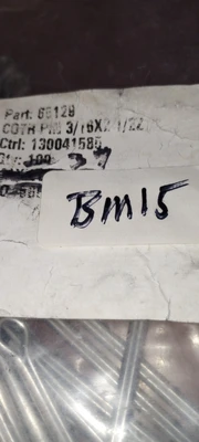 NEW Cotter Pin 3/16 x 2-1/2 Carbon Steel Zinc Clear