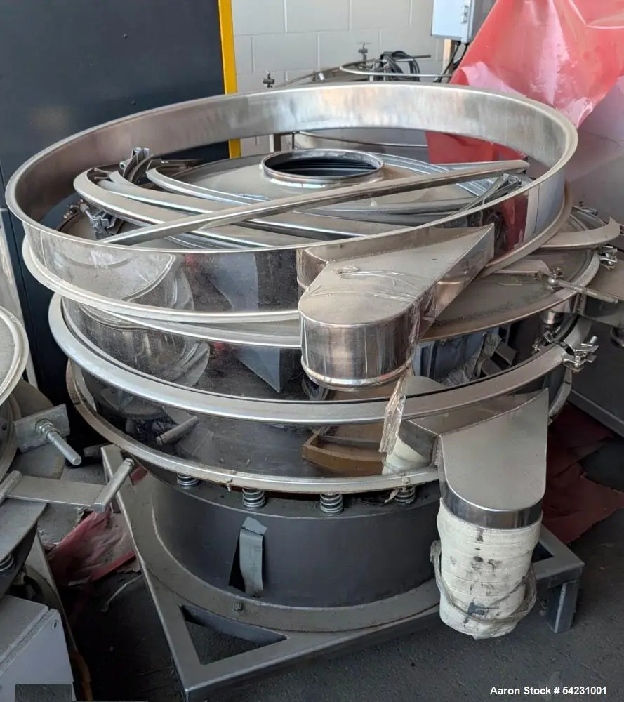 Used Stainless Steel Circular Screener – Single Deck, 2 Separation (44.5" Diamet