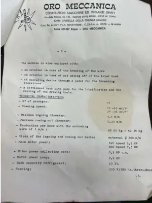 OROMECCANICA 11 PASS WIRE DRAWING MACHINE Wire Drawing Machines | International Rolling Mills (5)