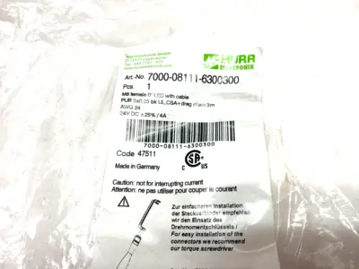 USED MURRELEKTRONIK SINGLE ENDED CORDSET M8 FEMALE 0 DEGREE LED